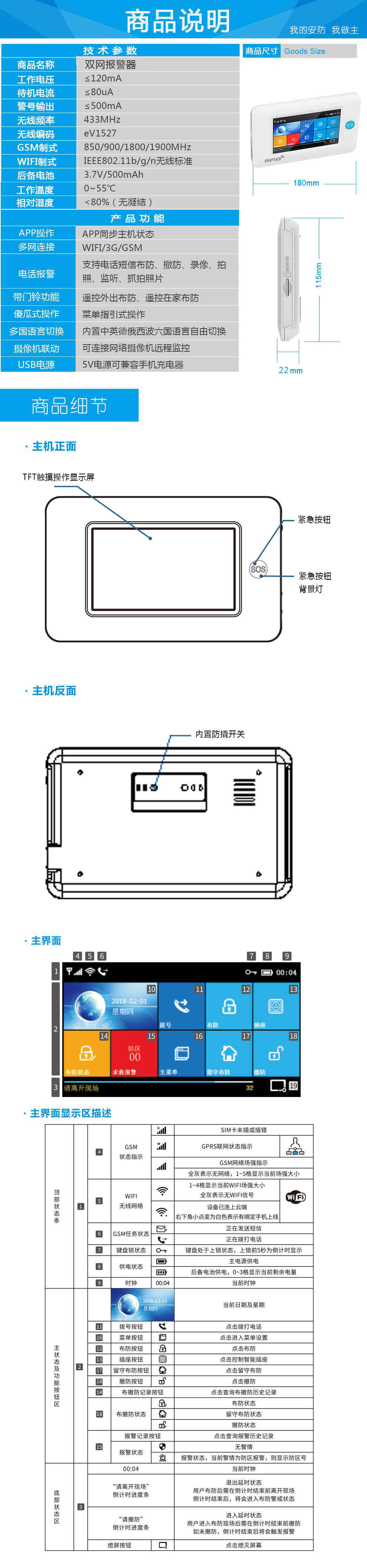 WIFI 3G智能聯(lián)網(wǎng)防盜 報警器